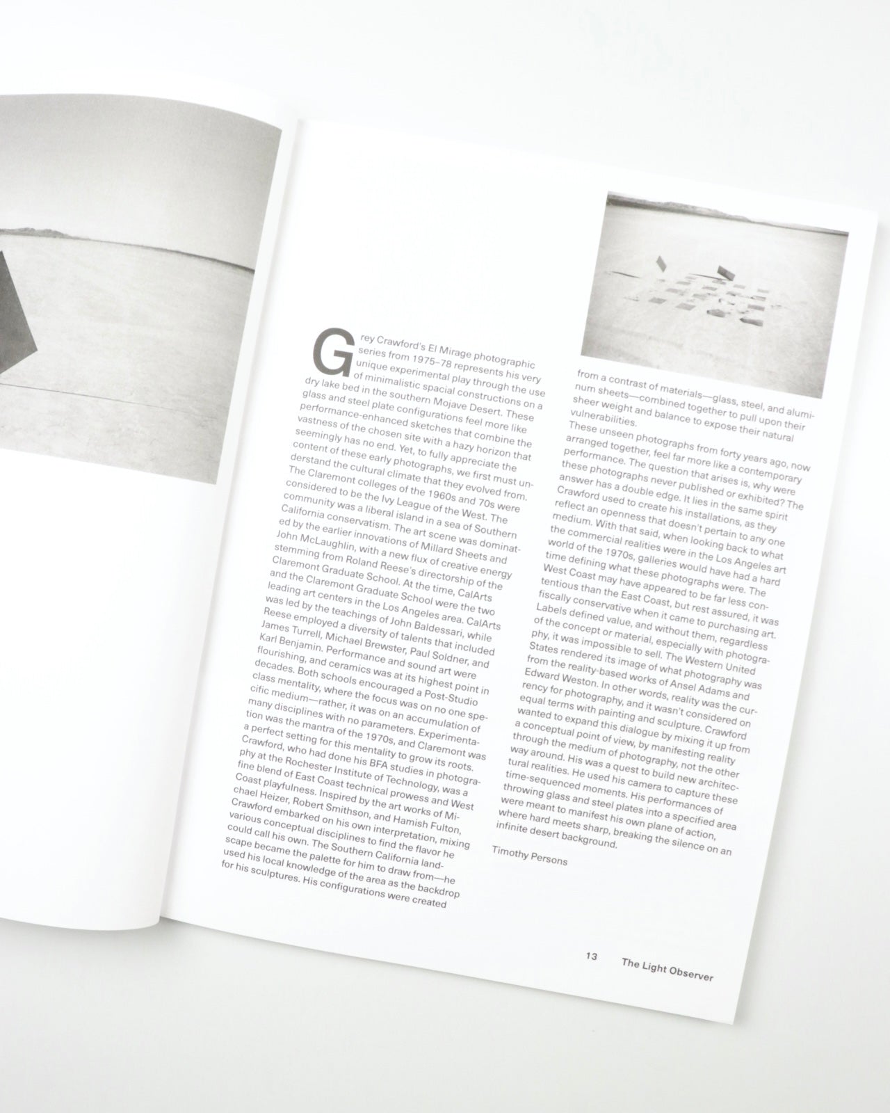 The Light Observer  The Experimental Issue -n°07