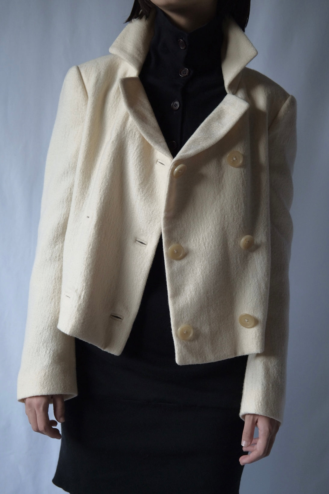 MENICHETTI Double-breasted wool jacket