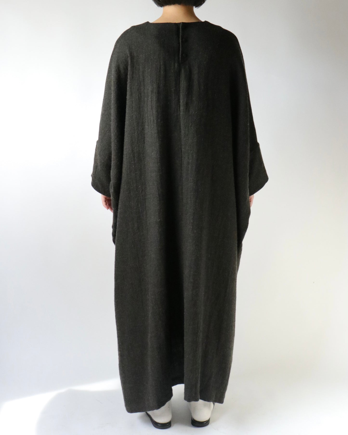 Linen wool and Cotton cashmer □○ dress