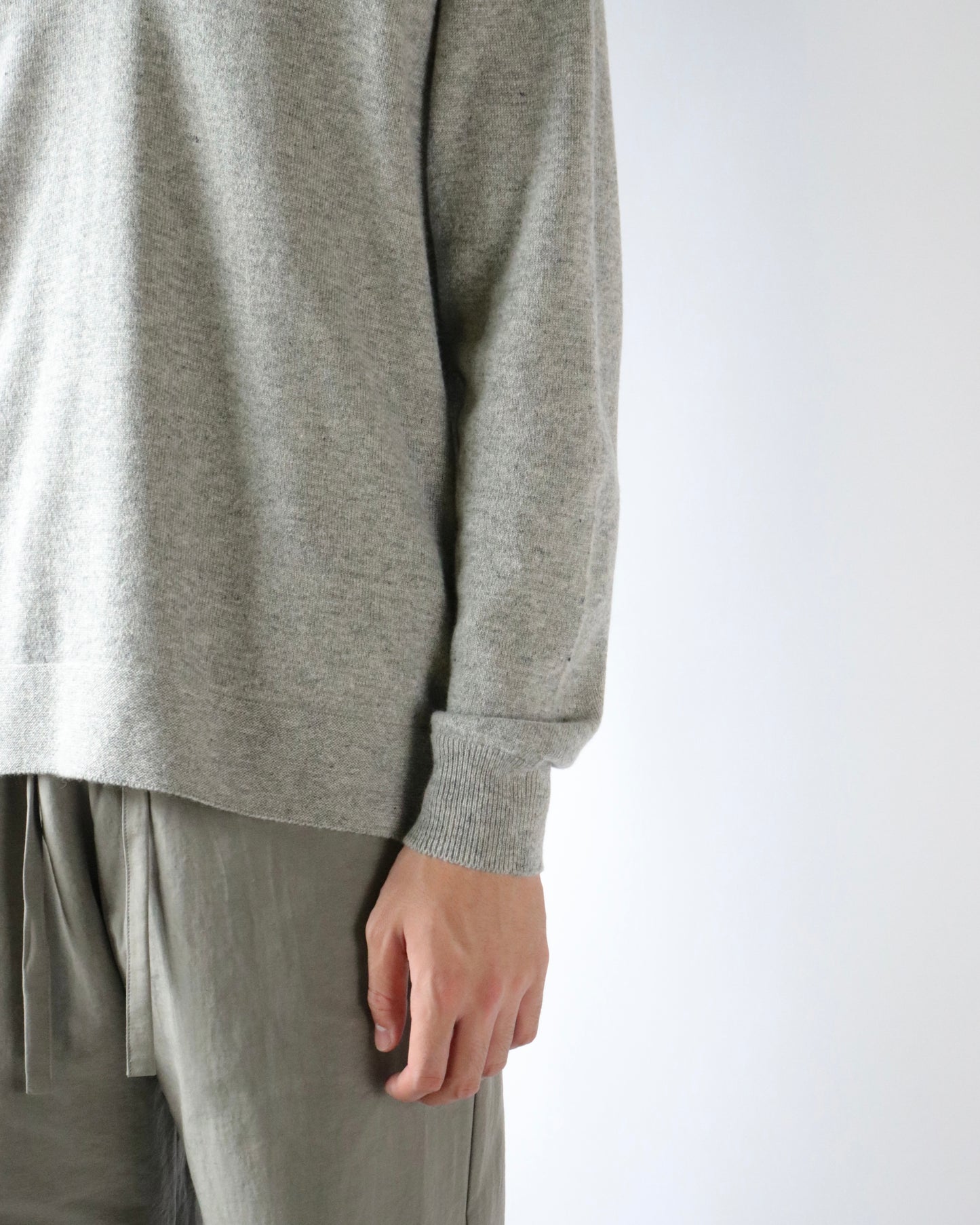 Cashmere polo sweter