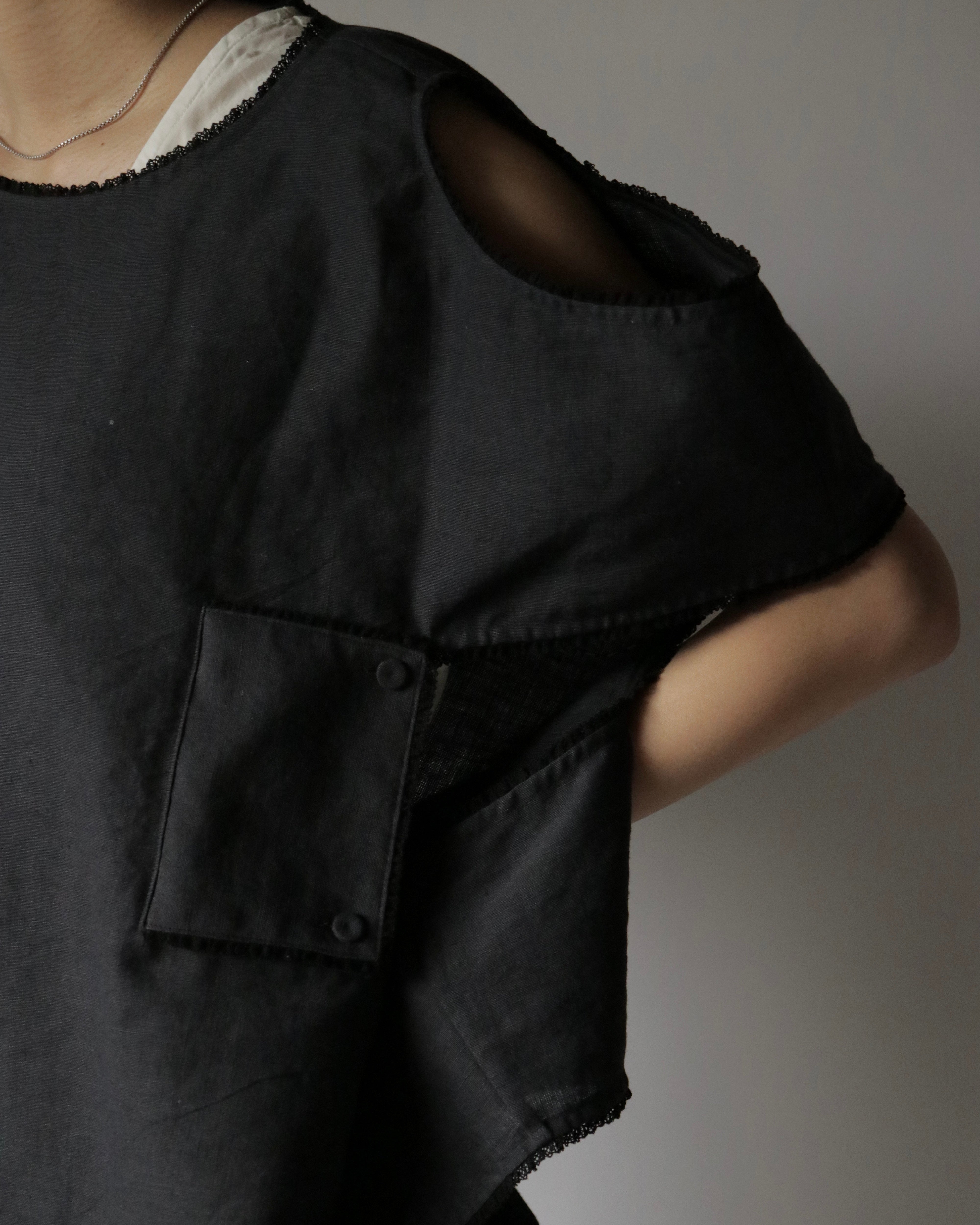 Lyung-down nightwear dress