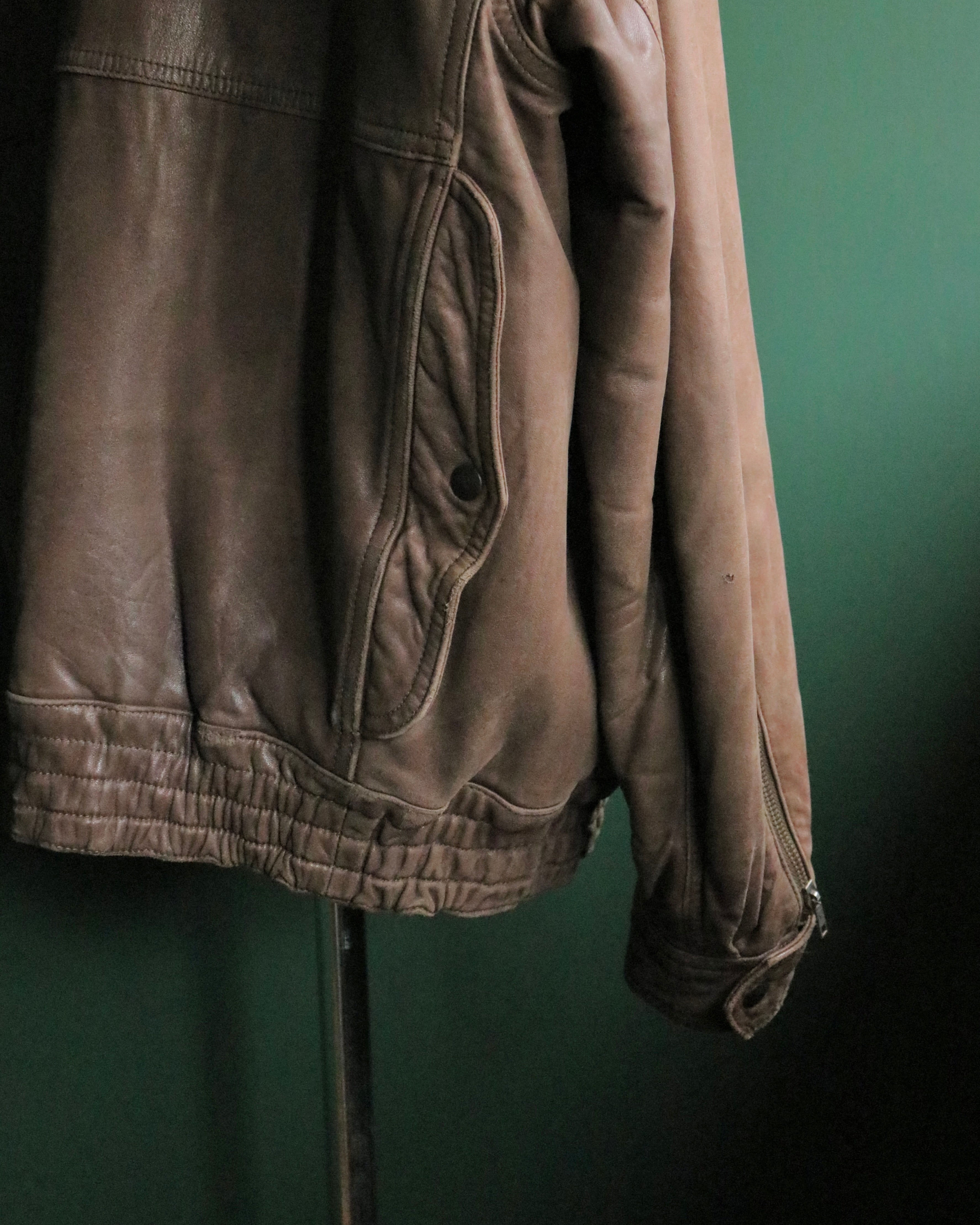 80s GIORGIO ARMANI leather flight jacket
