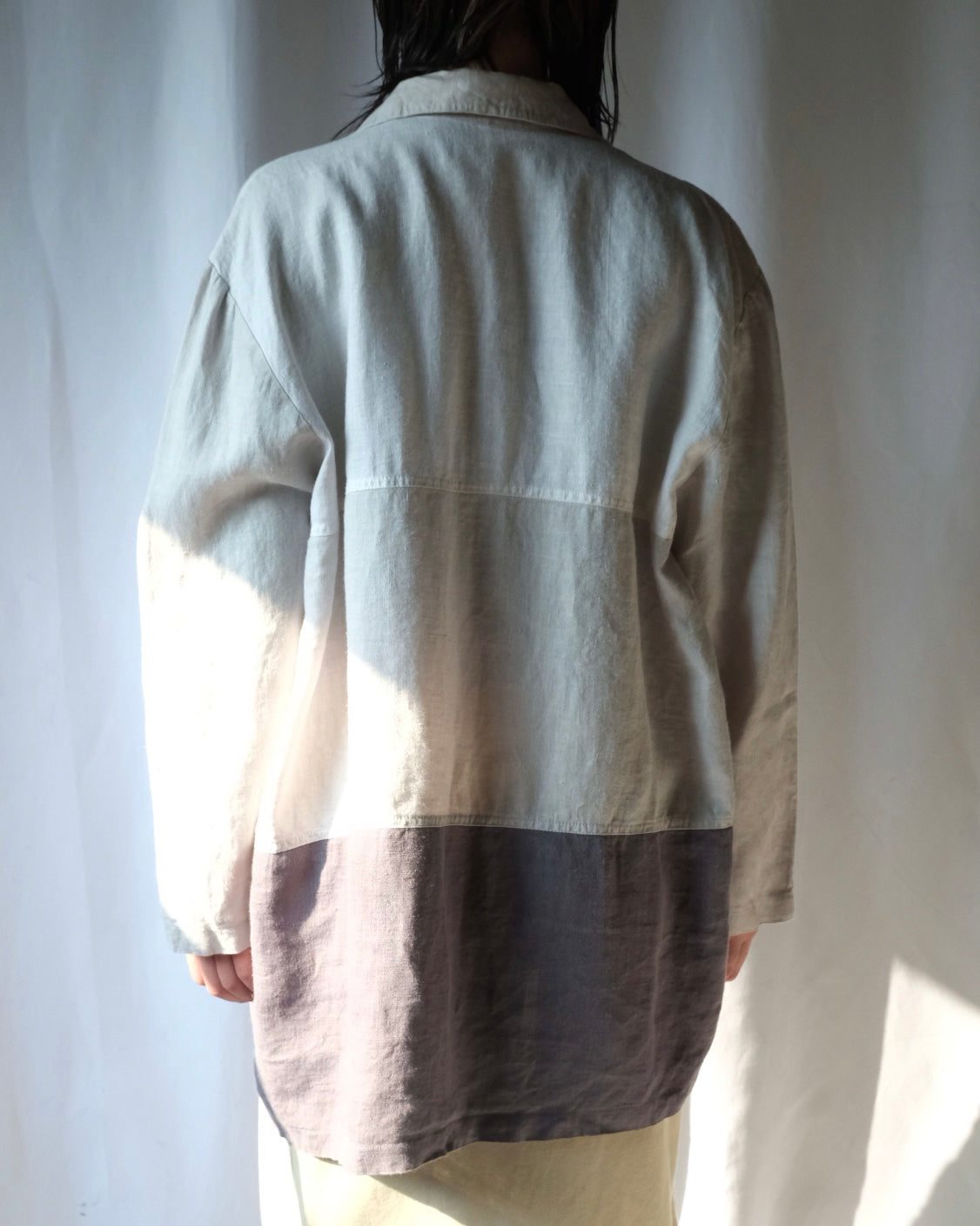 Euro linen three panel jacket