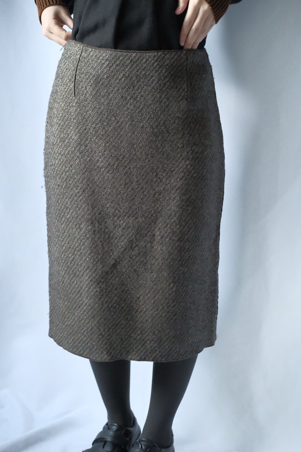 KRIZIA POI  Wool cocoon skirt