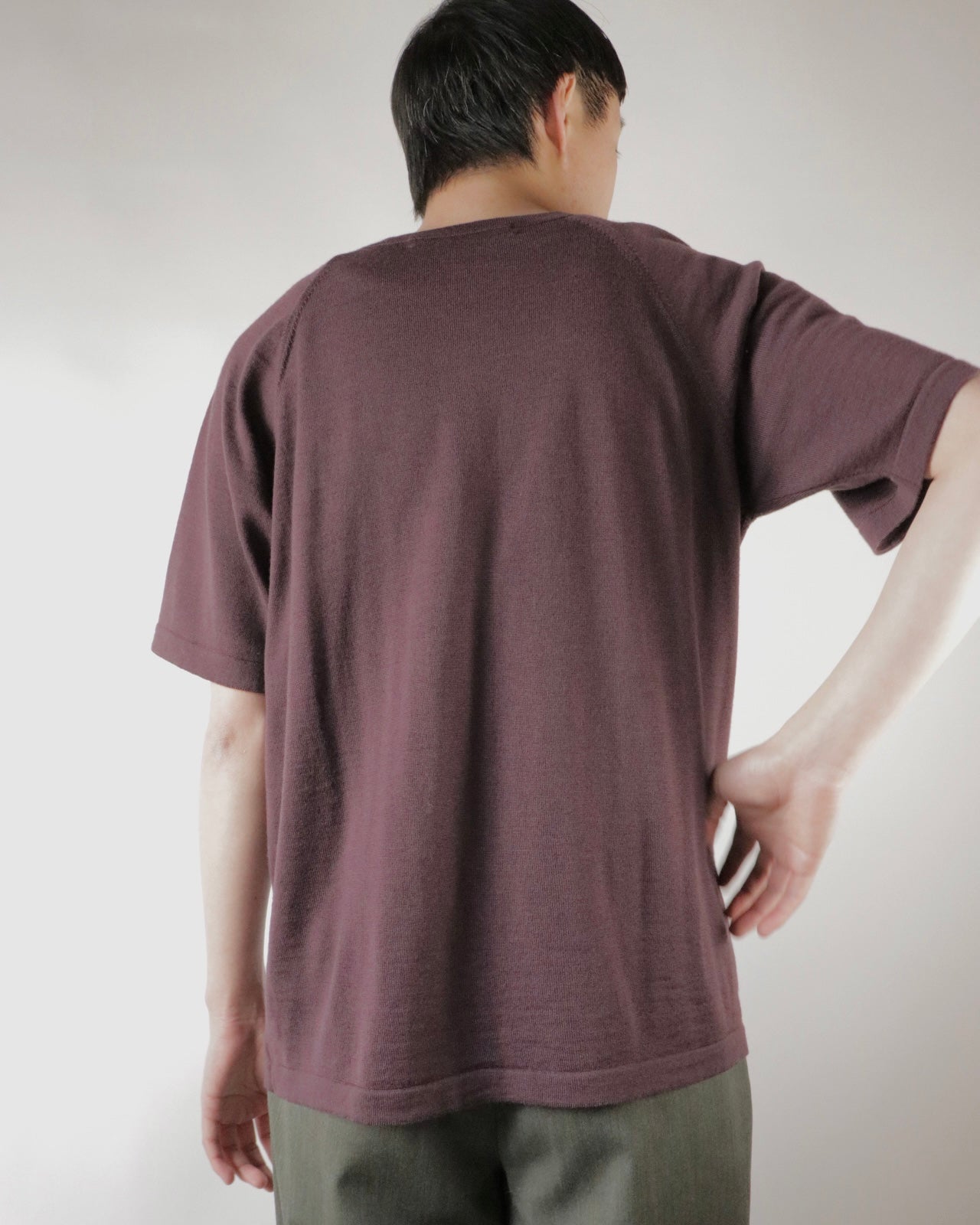 E RT N°19 Merino Tee - Havana