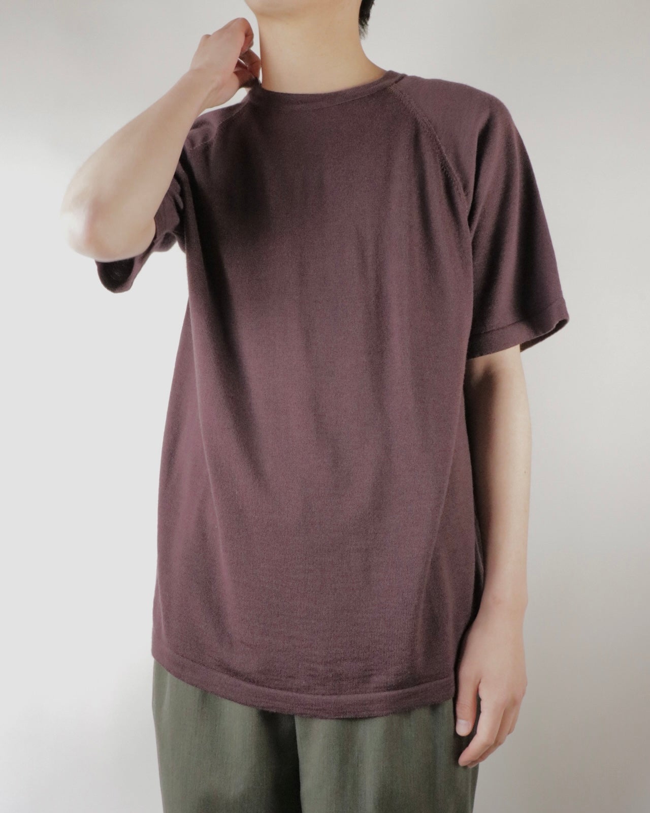 E RT N°19 Merino Tee - Havana