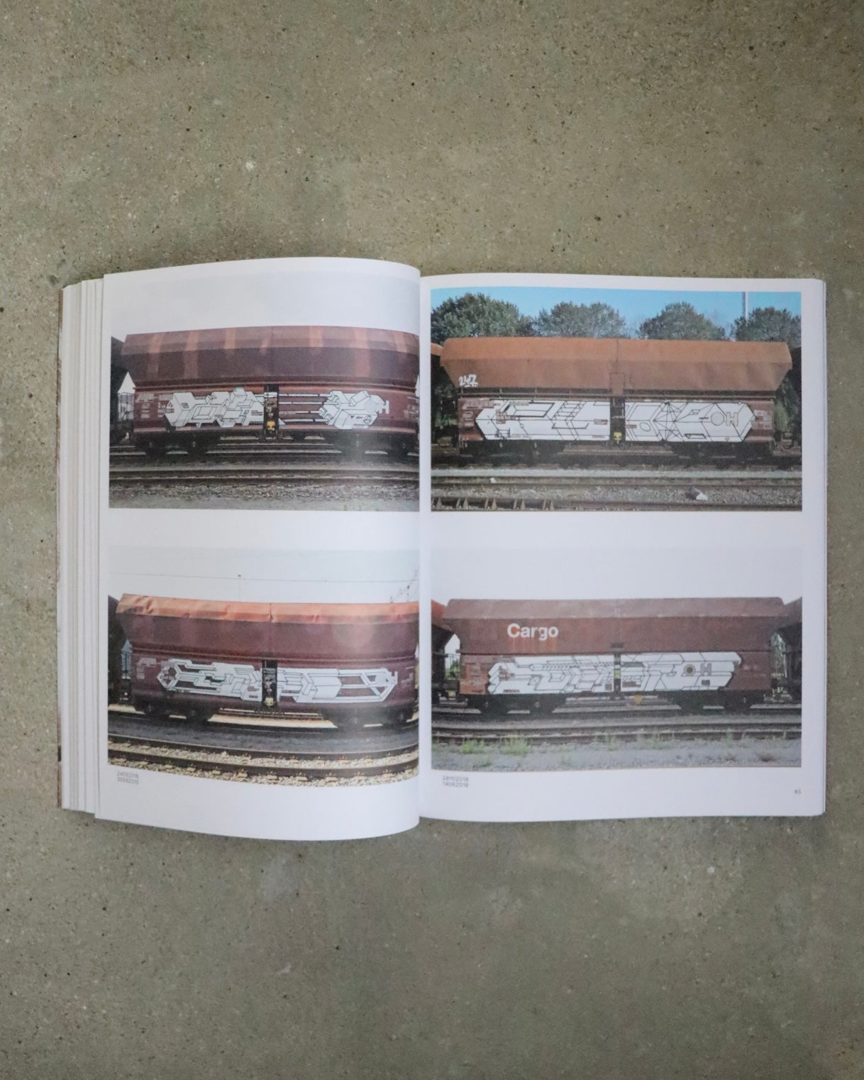 Boris Tellegen: 121/183, 761 photos of red-brown steel freight wagons with a painting on the side