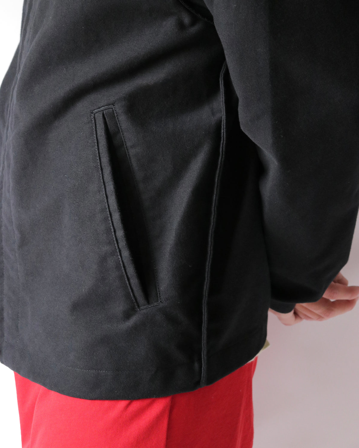 well / moleskin jacket black