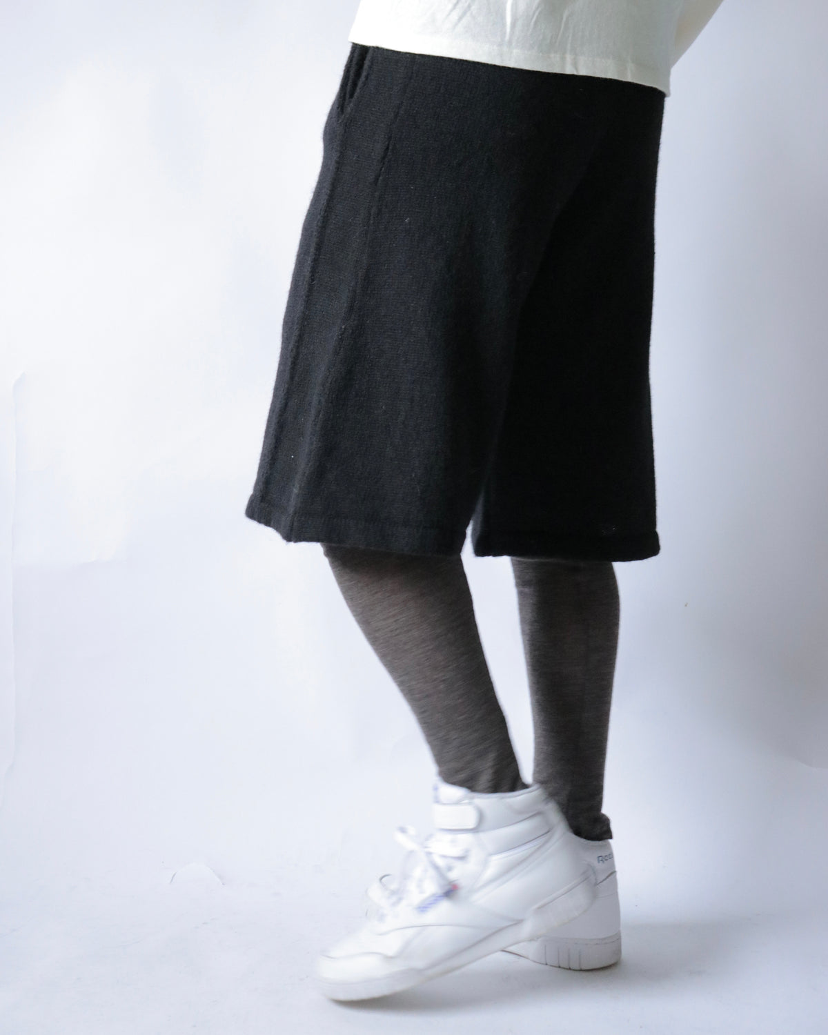 E RT / Shetland Short Sweat Pants (Exclusive) / Black