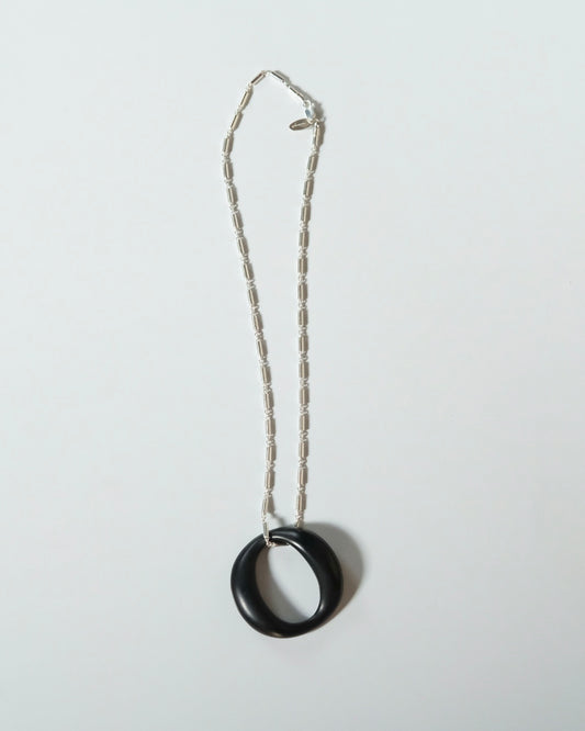 Shelter Necklace Black Agata