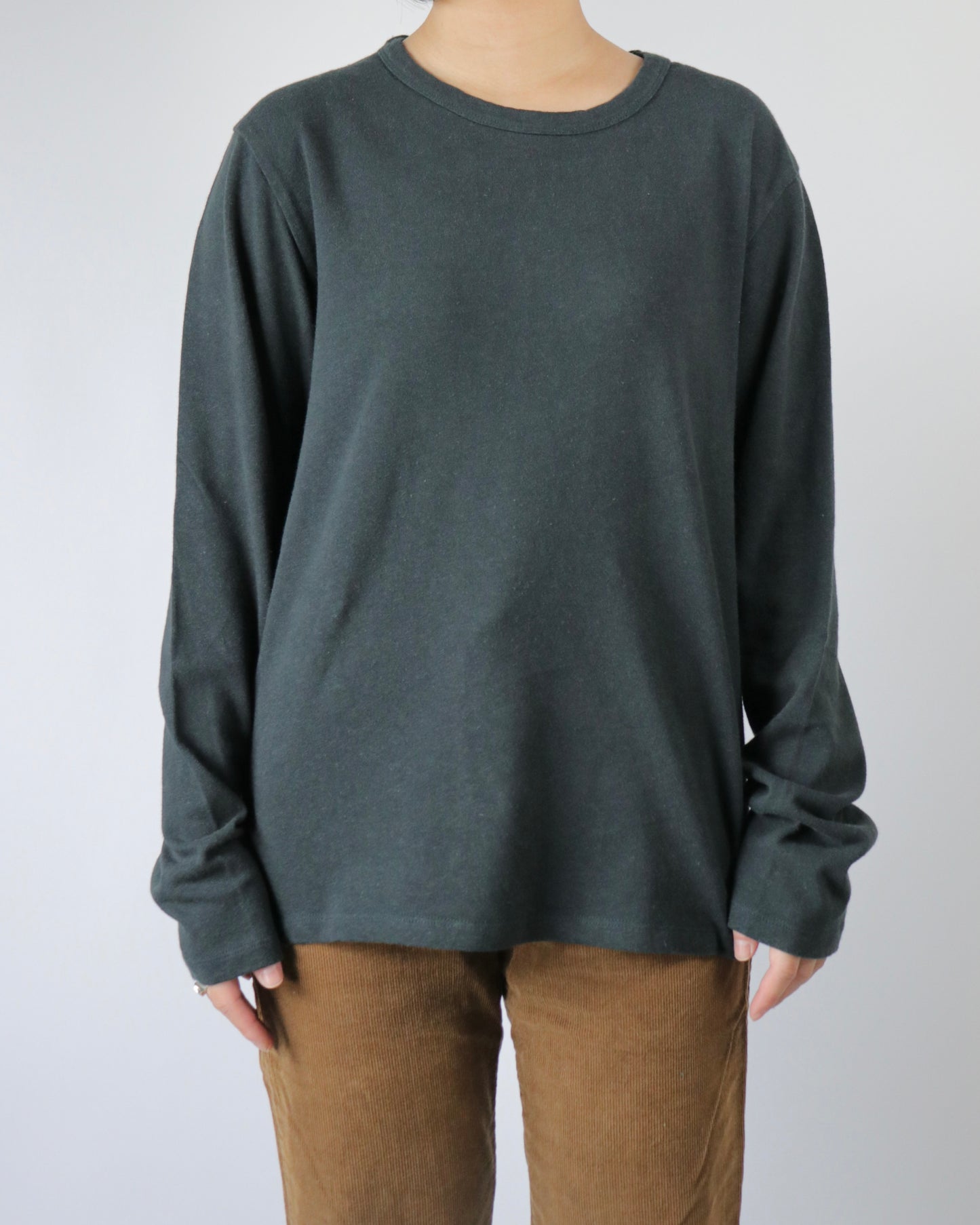 The Long Sleeve T-Shirt in Cast Iron