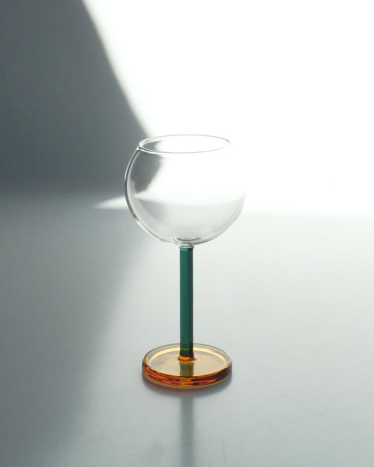 BILBOQUET WINE GLASS / Evergreen & Honey