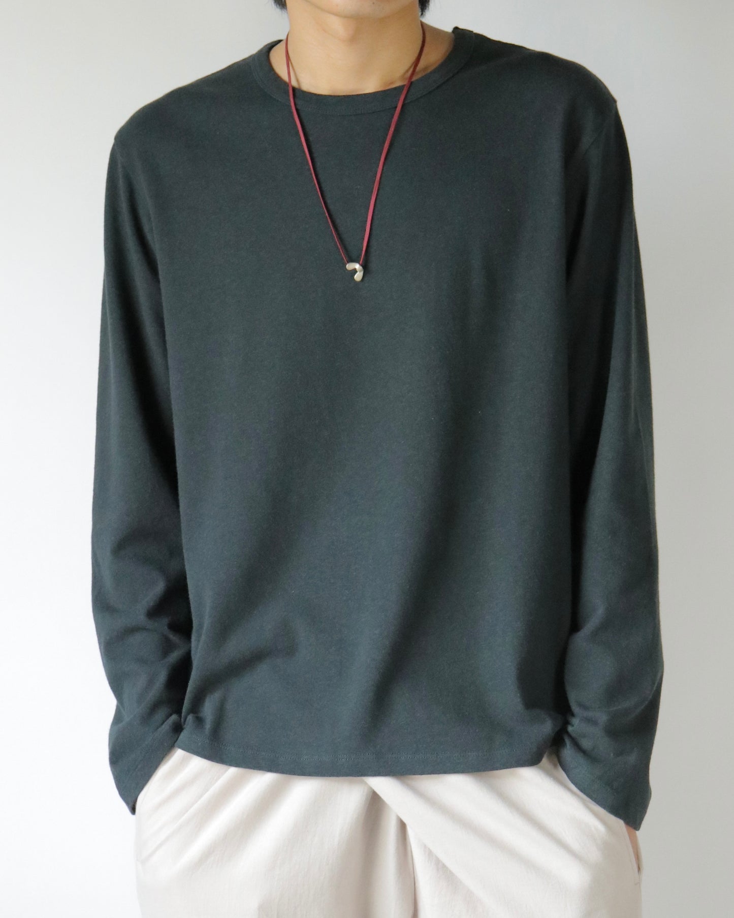 The Long Sleeve T-Shirt in Cast Iron