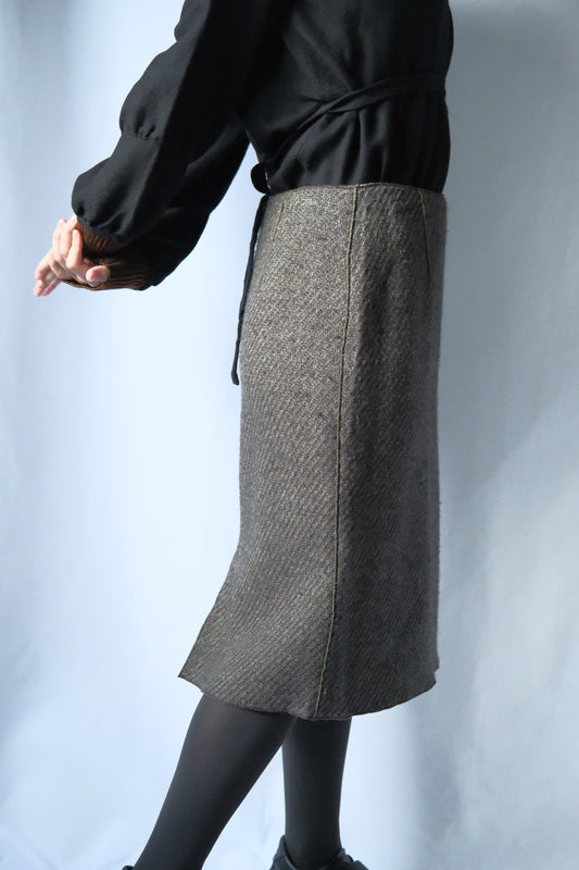 KRIZIA POI  Wool cocoon skirt