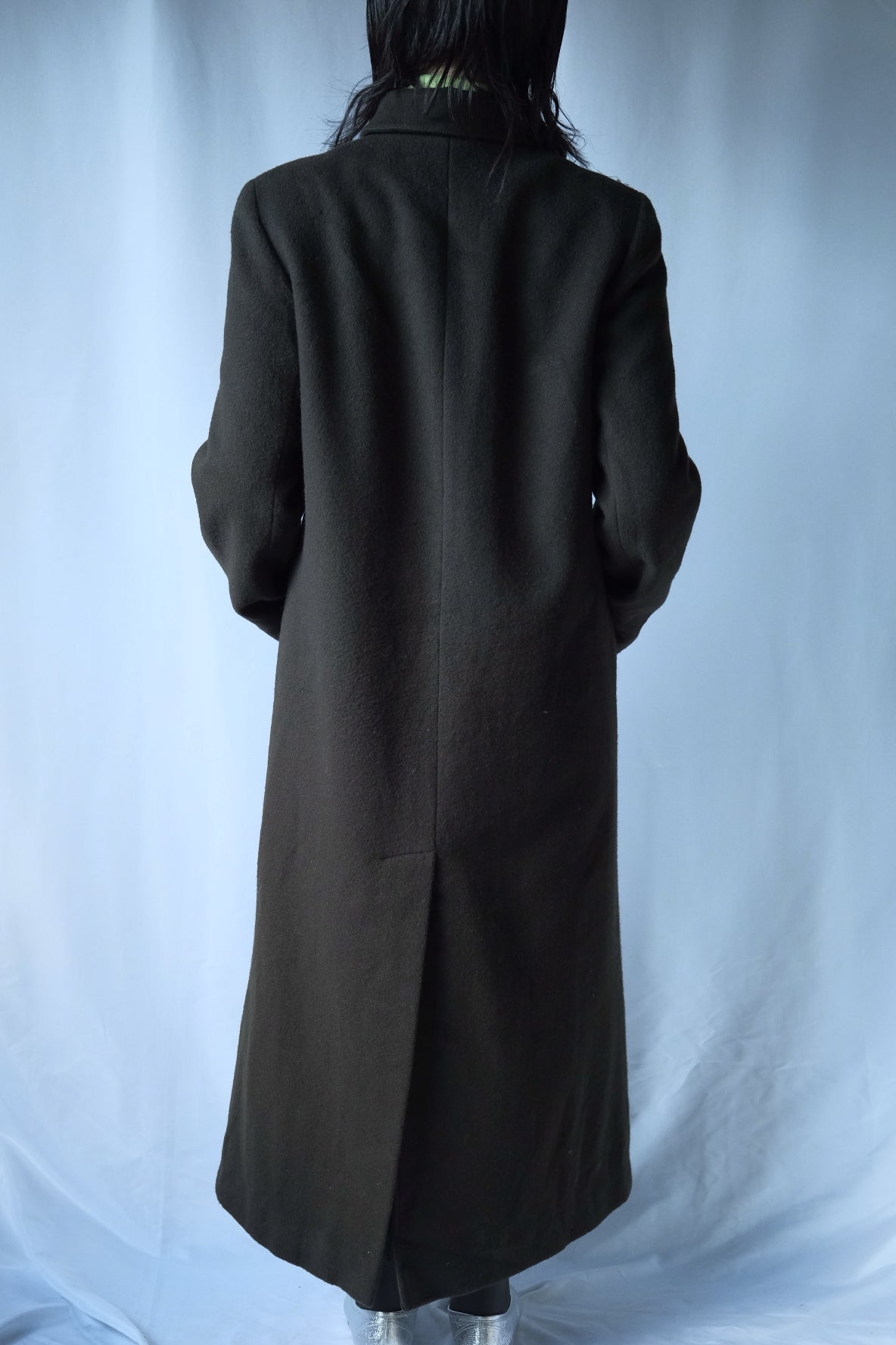 90s ANNE KLAIN Maxi wool coat