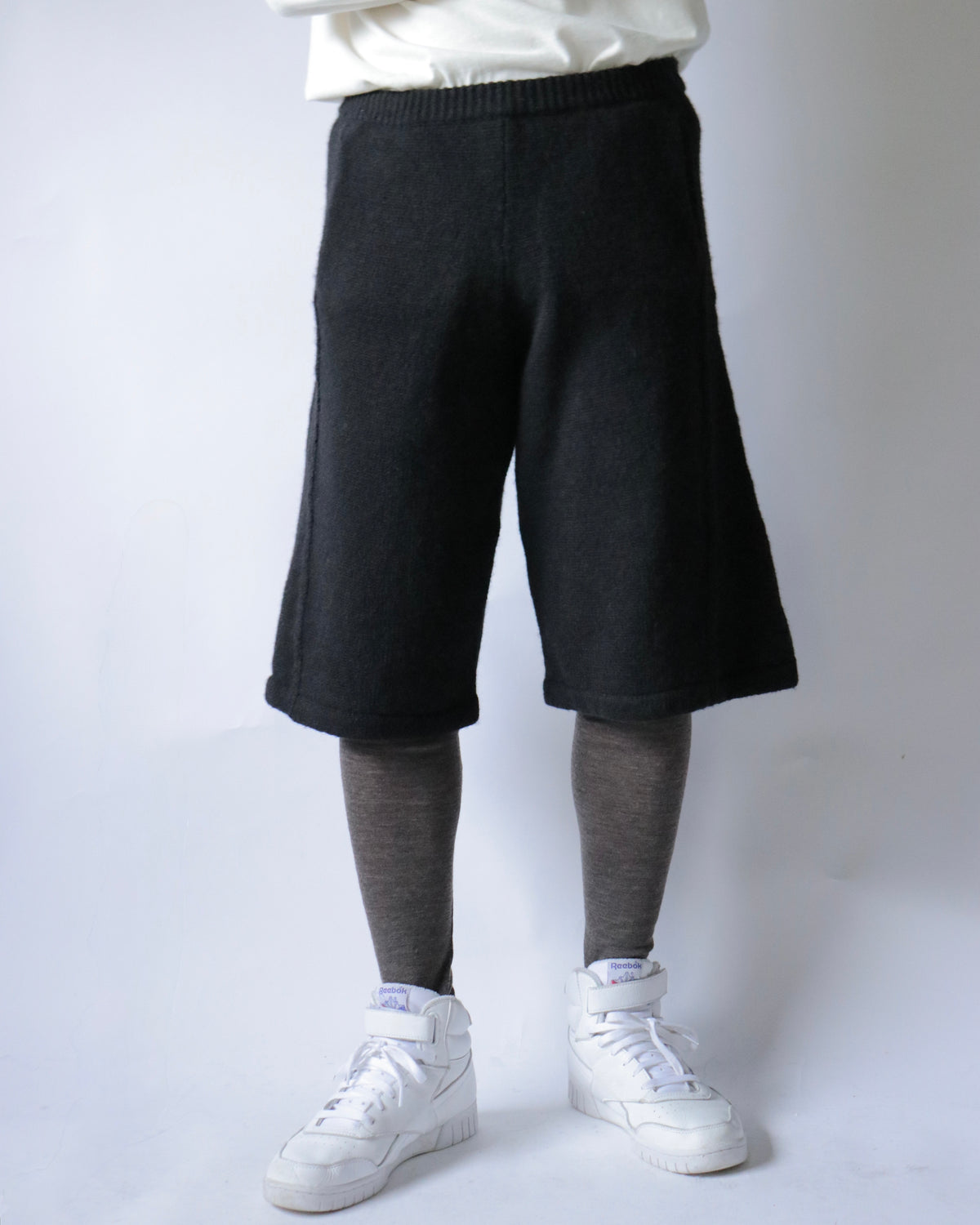 E RT / Shetland Short Sweat Pants (Exclusive) / Black