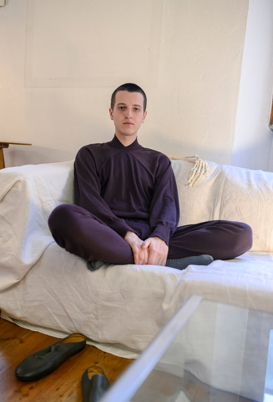 E RT N°40 Merino tapered v-neck