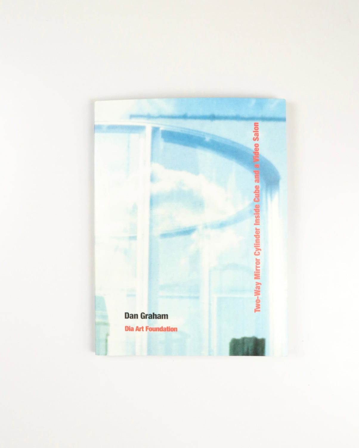 TWO-WAY MIRROR CYLINDER INCIDE CUBE AND A VIDEO SALON by Dan Graham