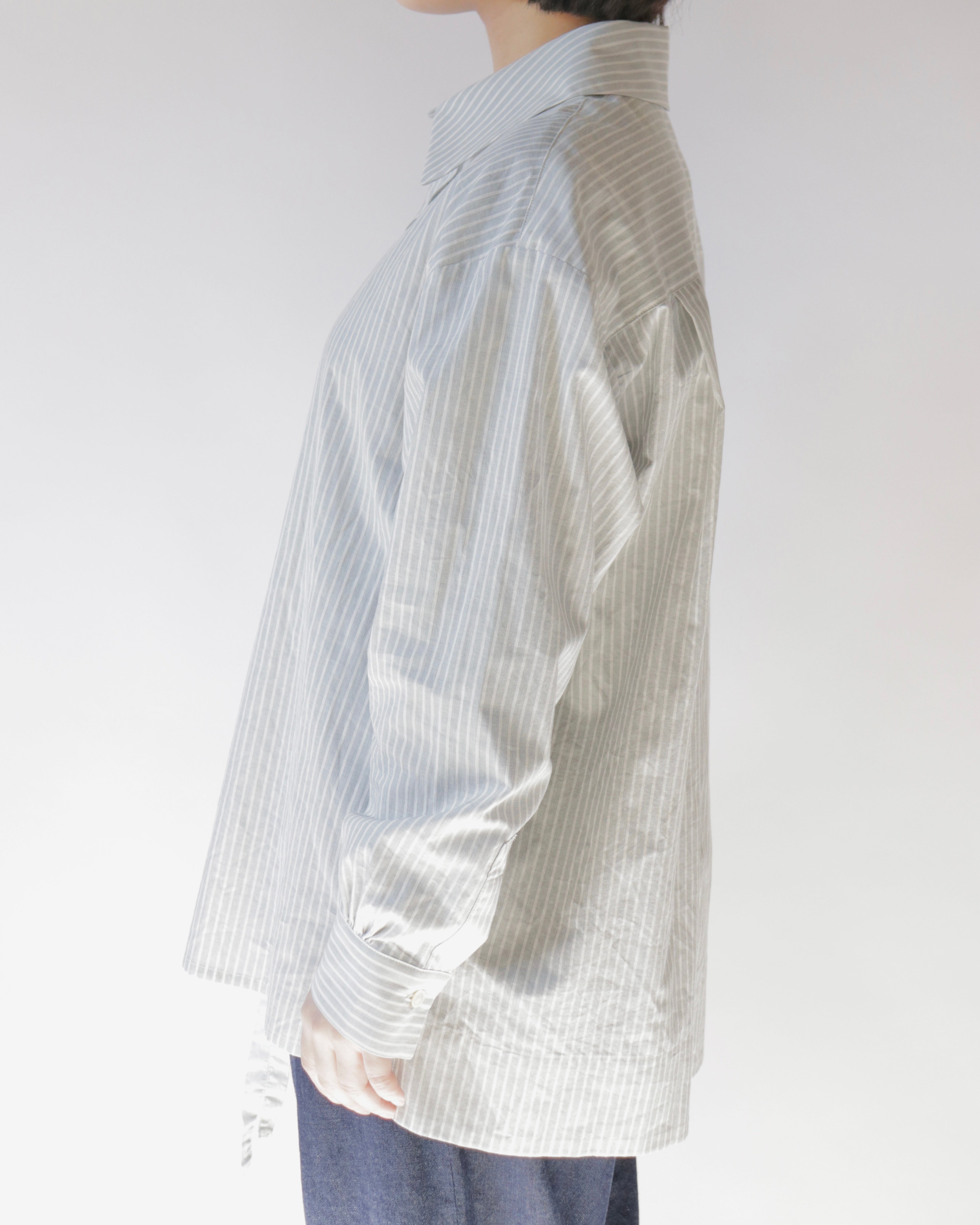 Organic cotton striped shirt