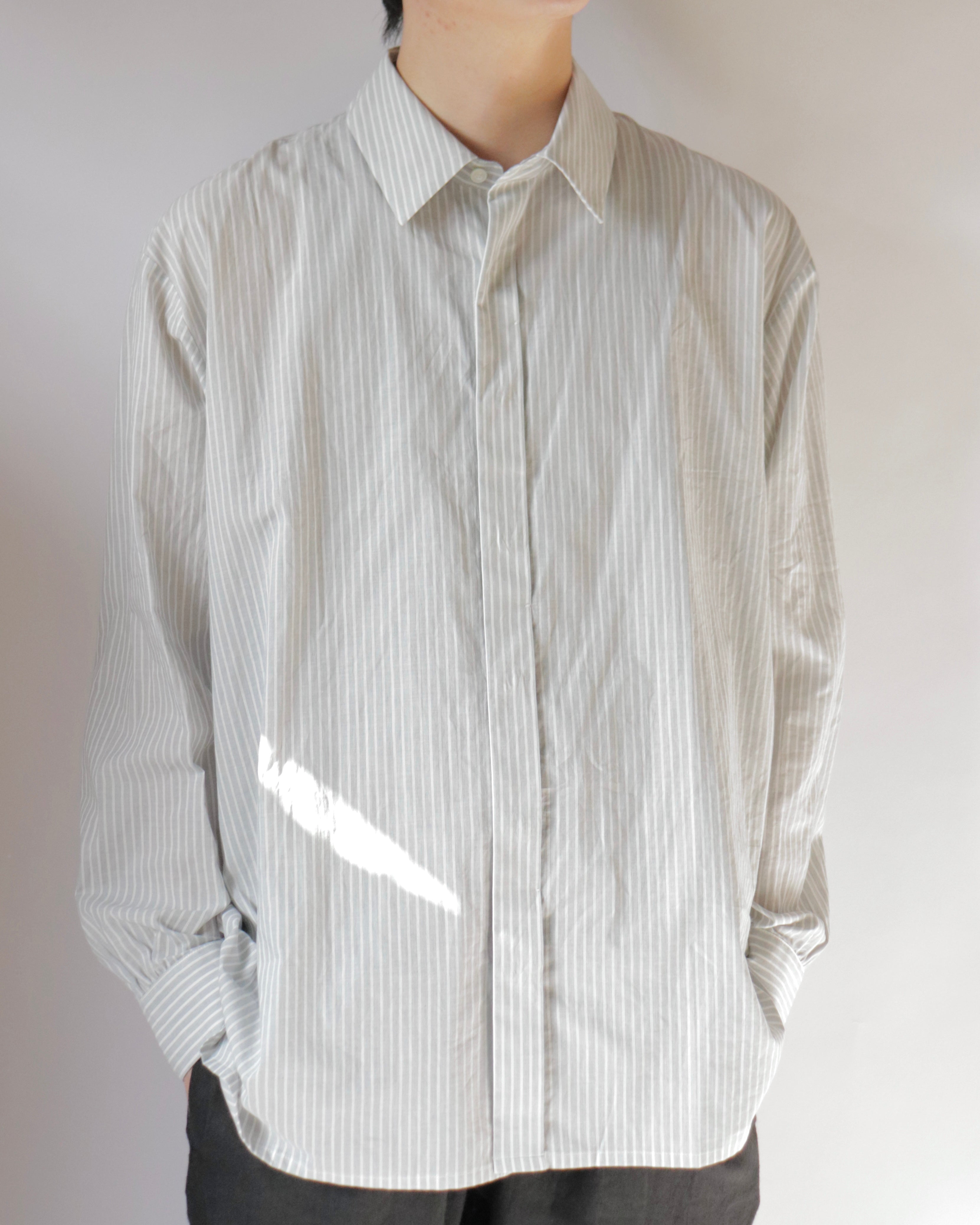 Organic cotton striped shirt