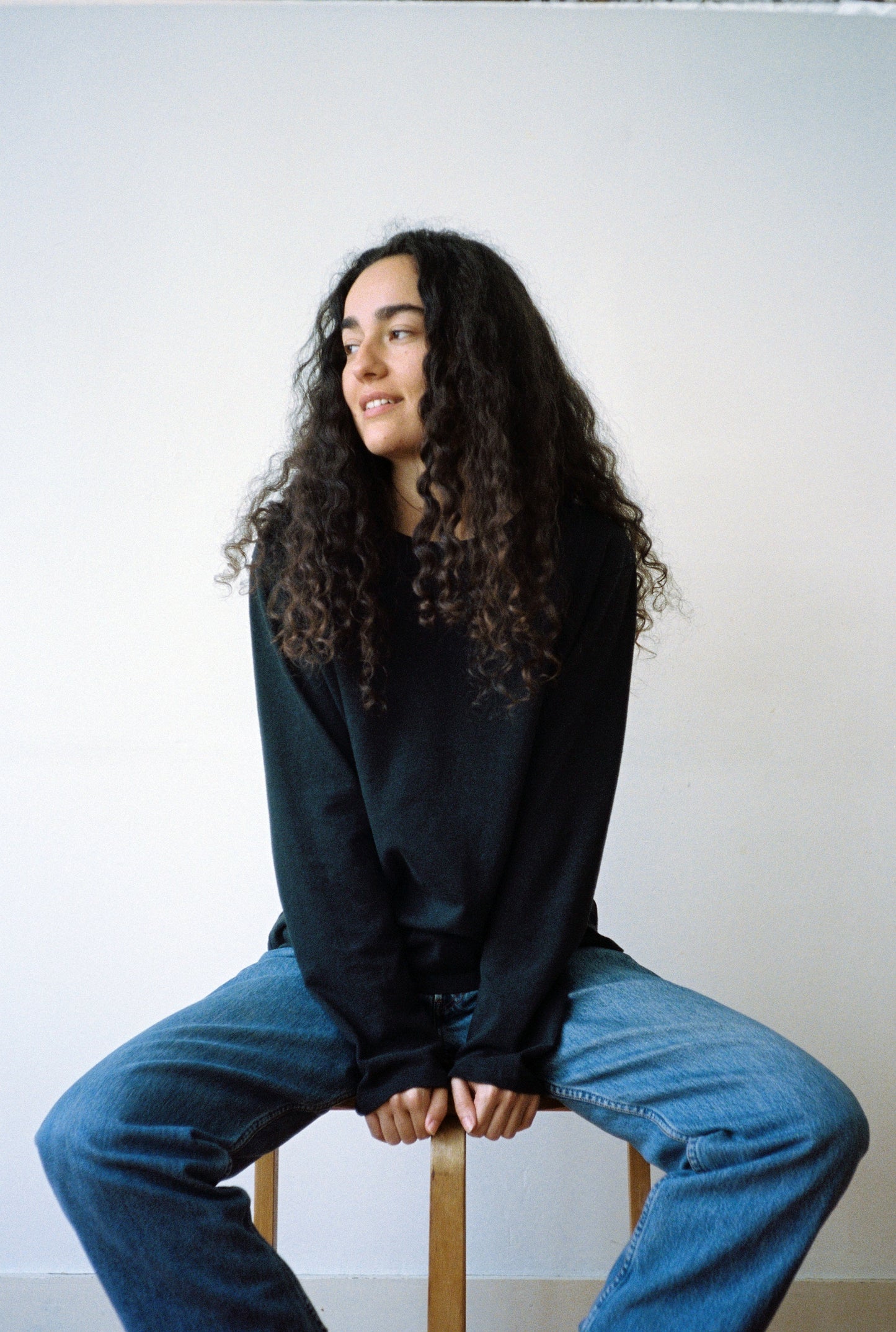 The Long Sleeve T-Shirt in Cast Iron