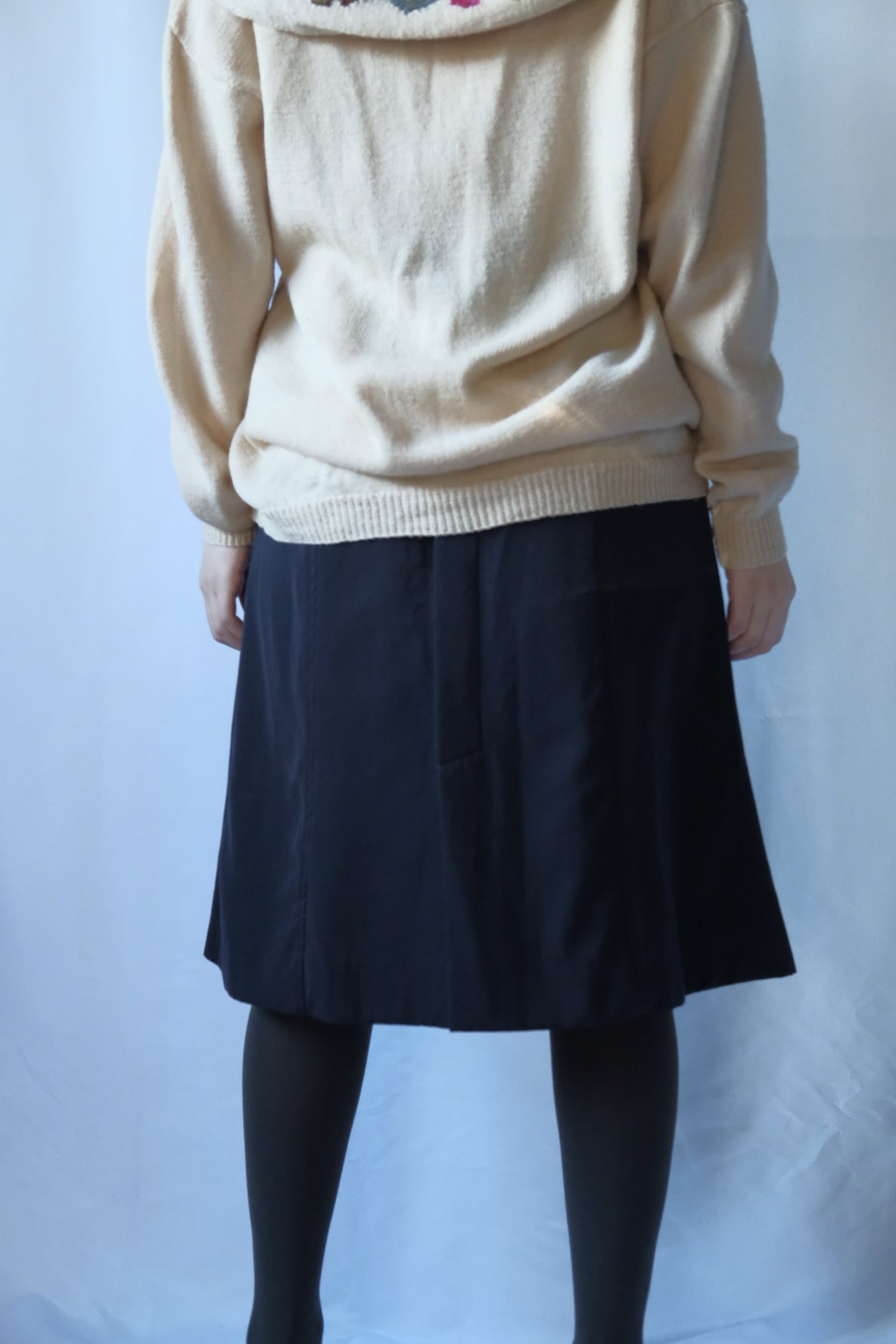 Italian wool layered shorts