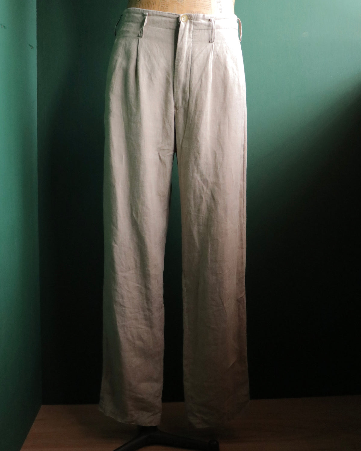 yohji yamamoto pour homme linen slacks