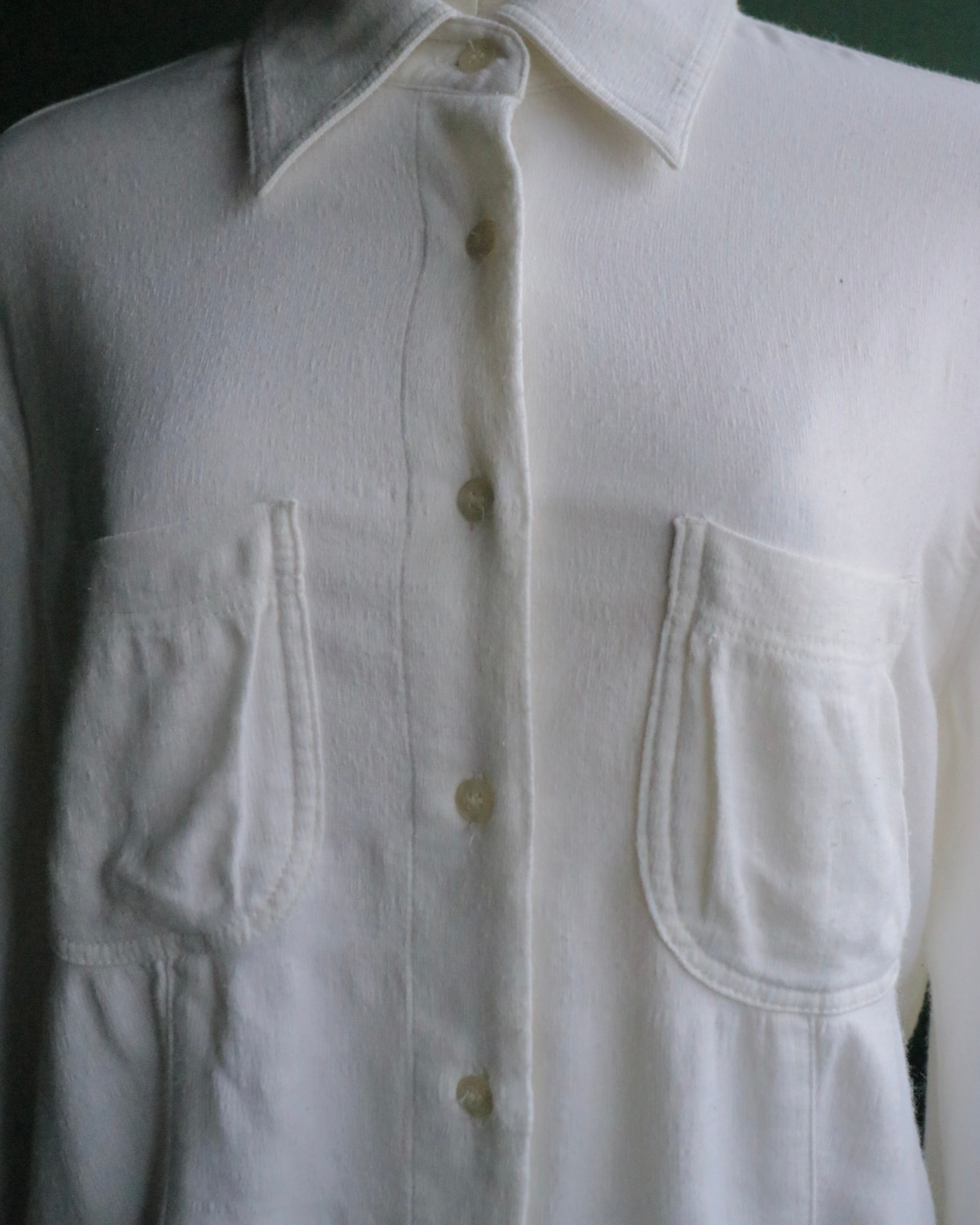 90s ARMANI JEANS cotton gauze shirt