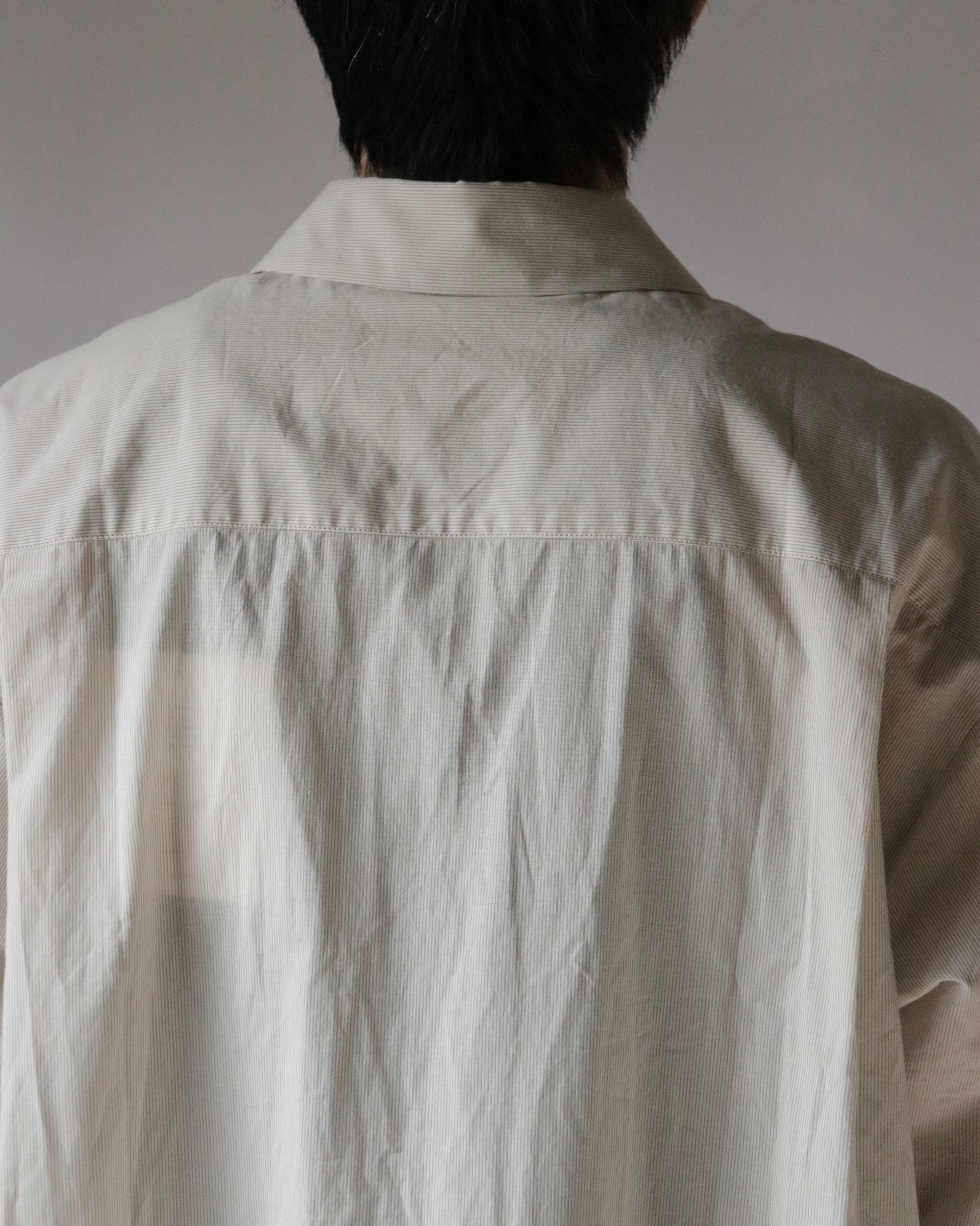 Organic cotton striped shirt