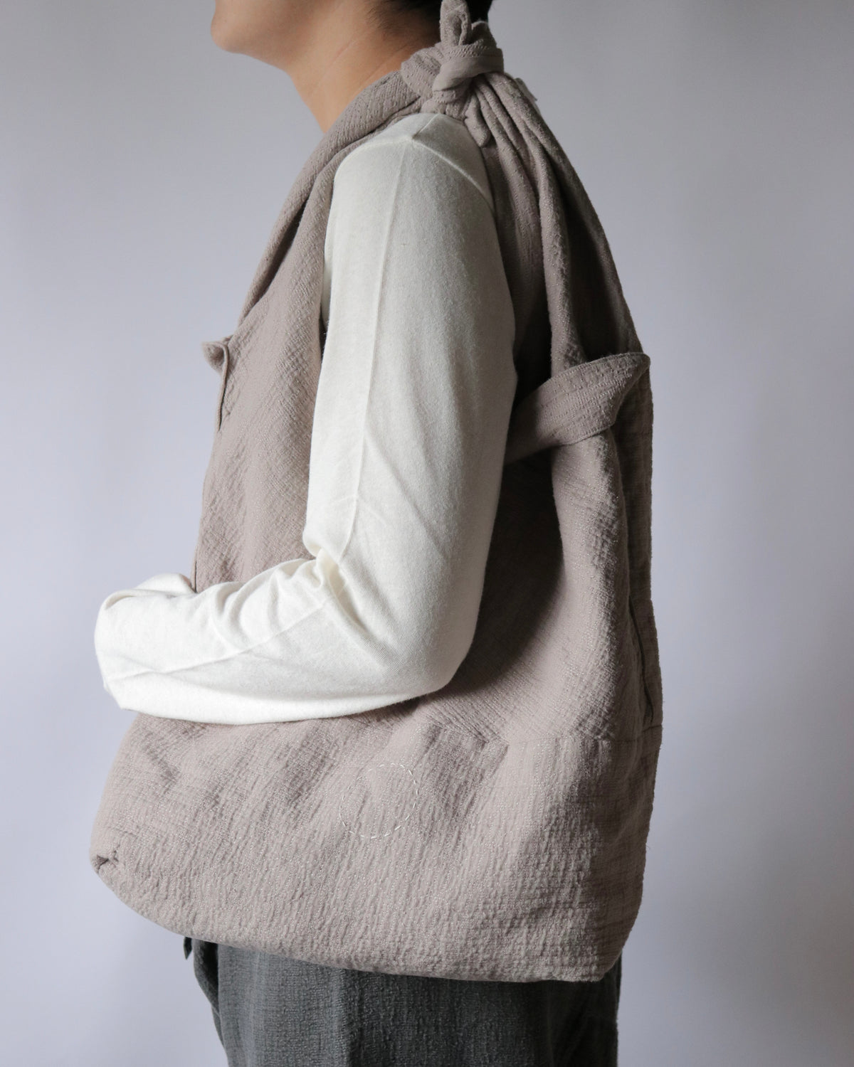 COSMIC WONDER/ Tsunobukuro tote of the Flower of life / A Silver