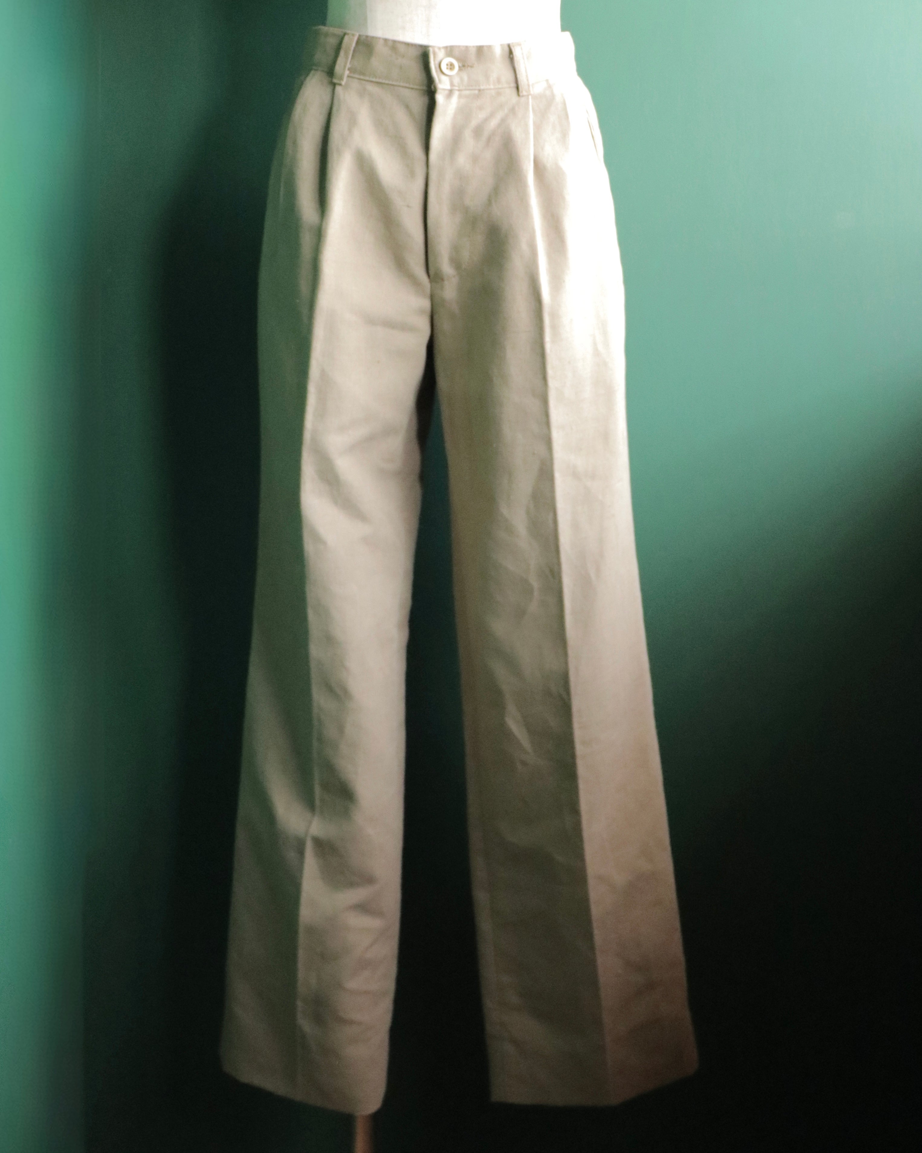 90s benetton cotton linen slacks