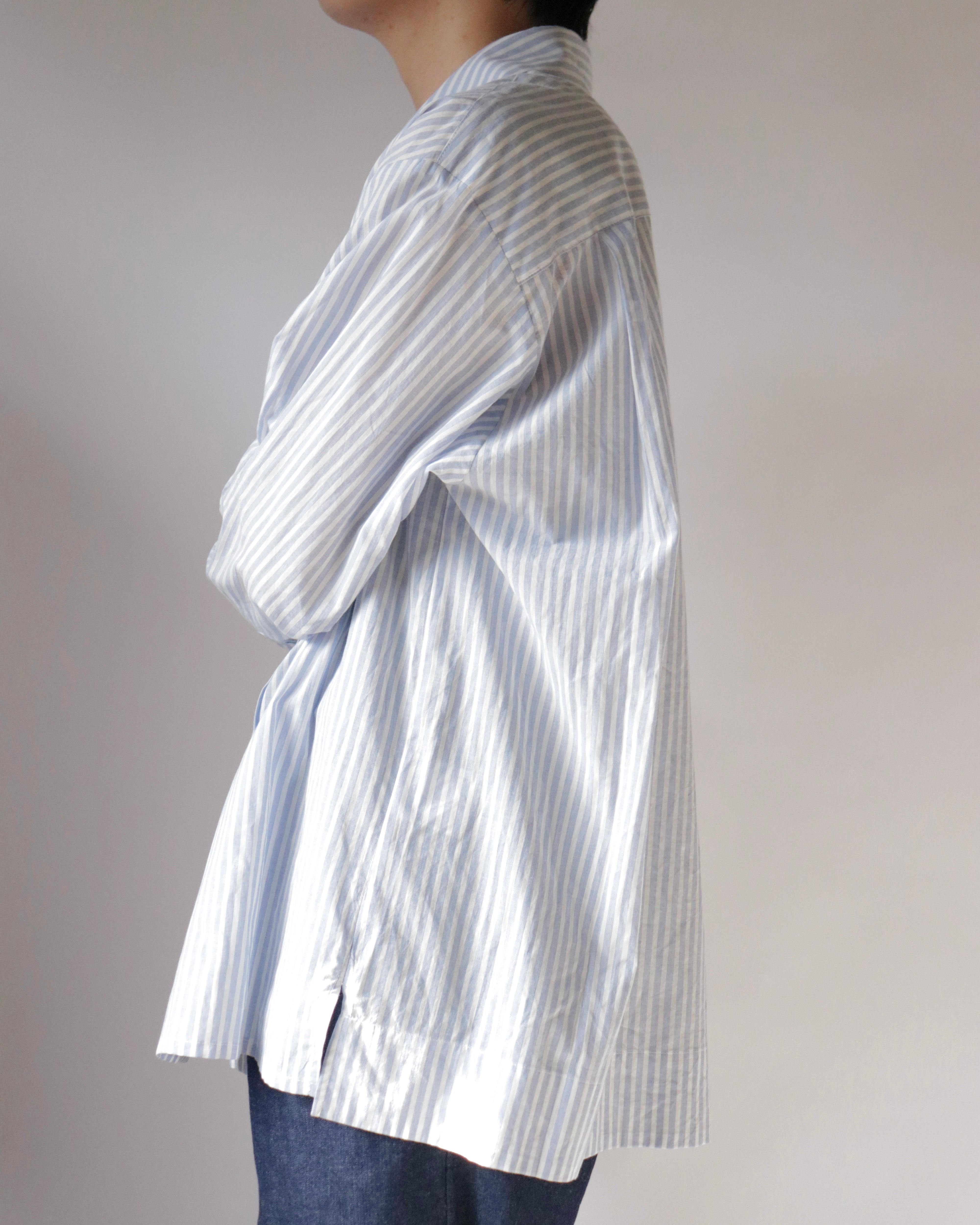 Organic cotton striped shirt