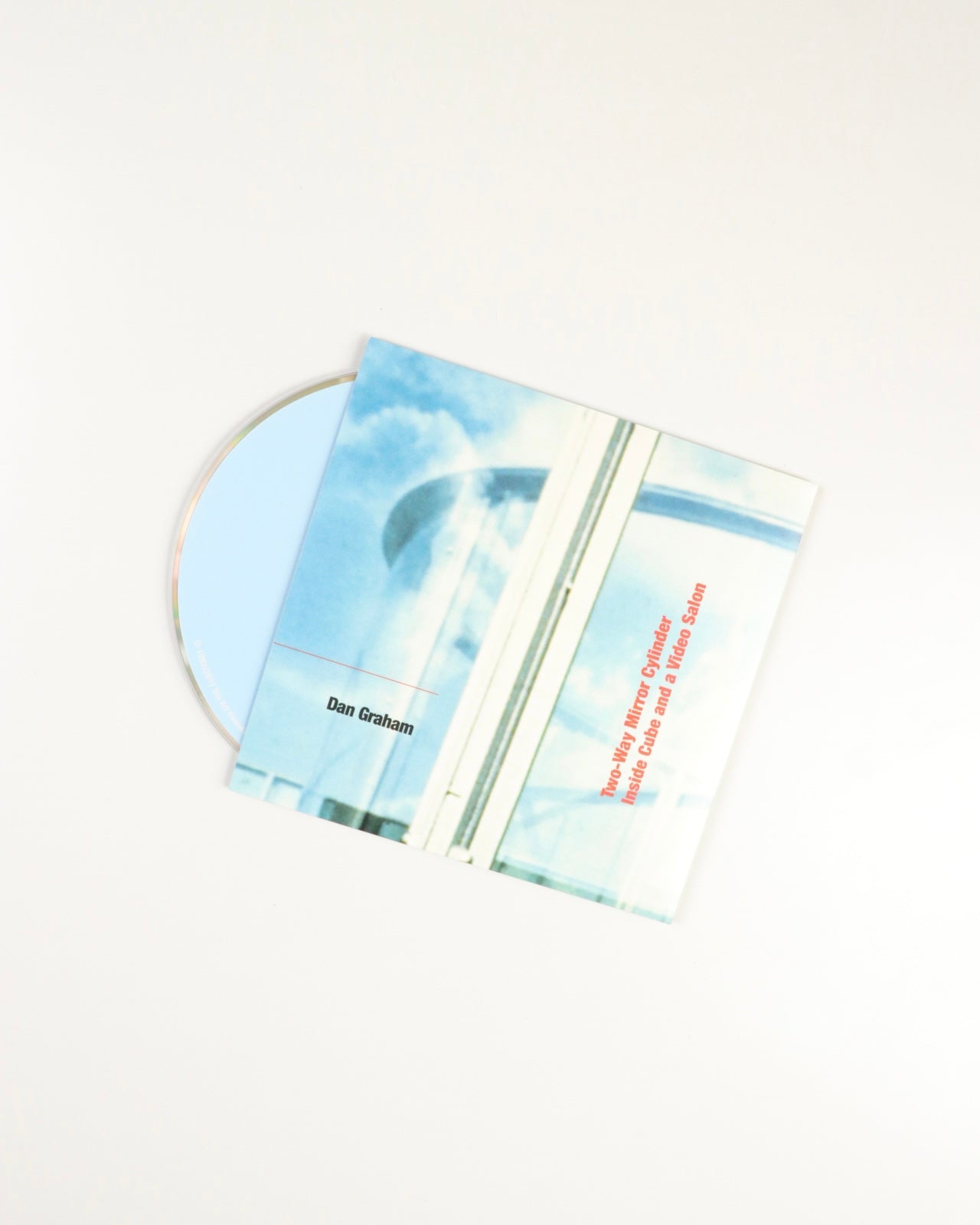 TWO-WAY MIRROR CYLINDER INCIDE CUBE AND A VIDEO SALON by Dan Graham