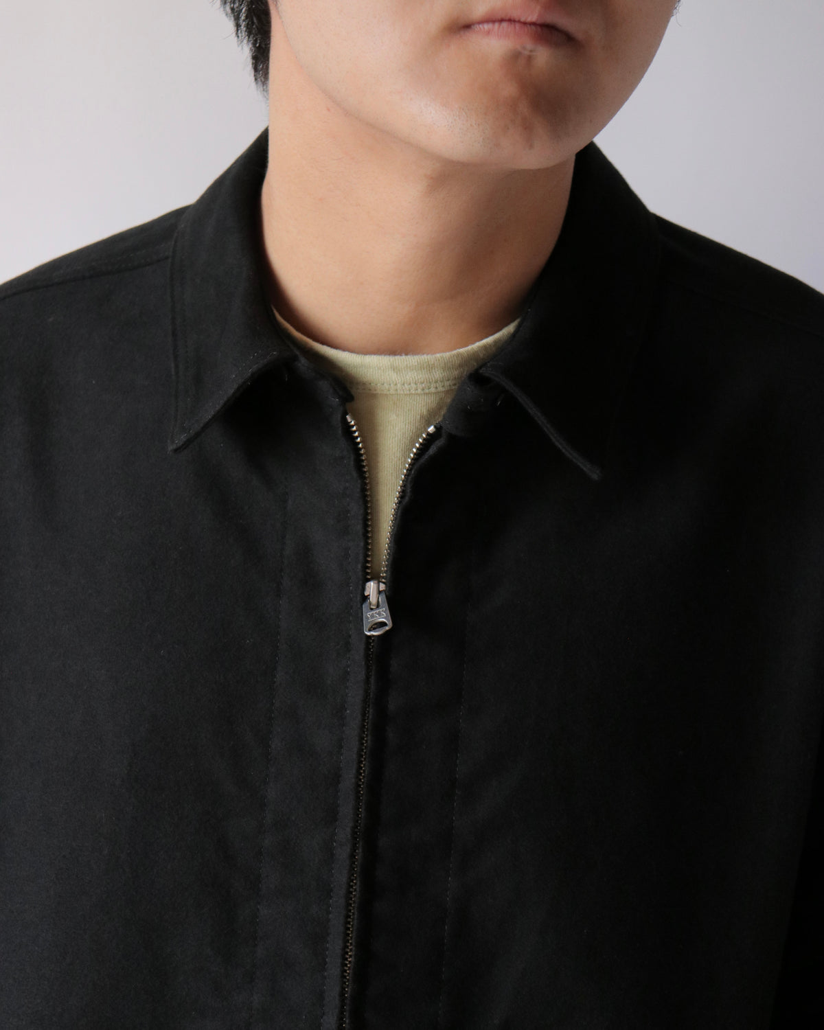 well / moleskin jacket black
