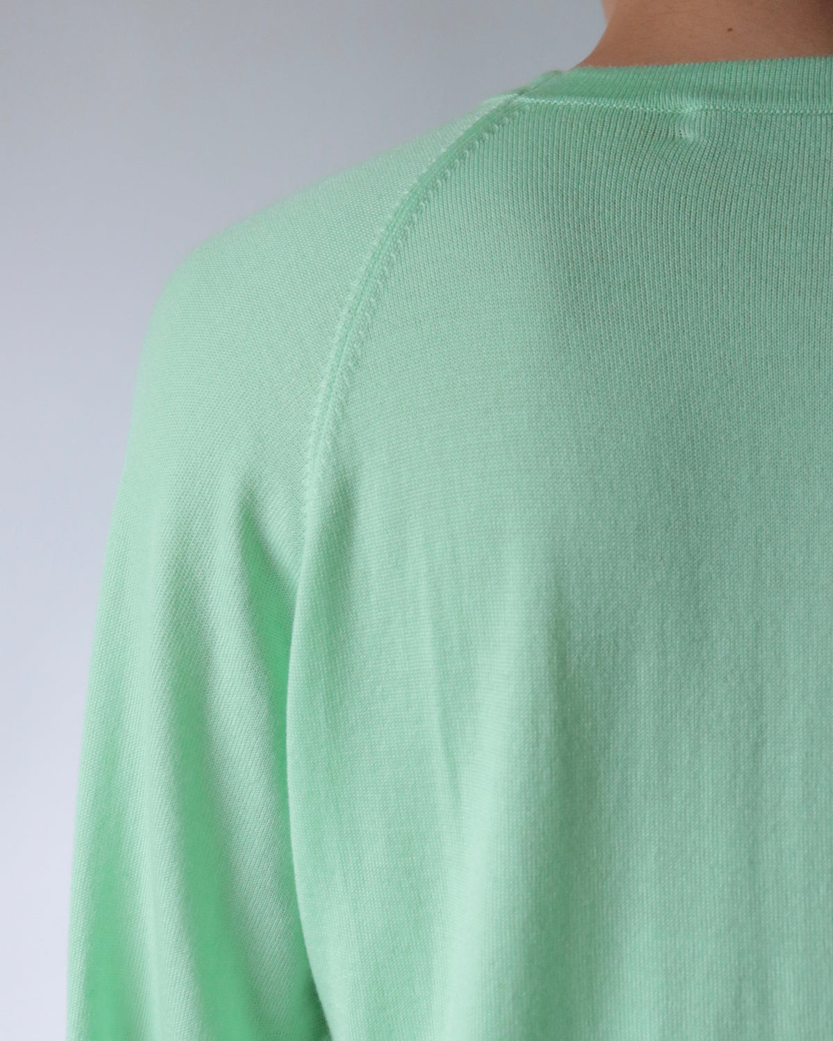 E RT / Merino long sleeve tee / Light Green