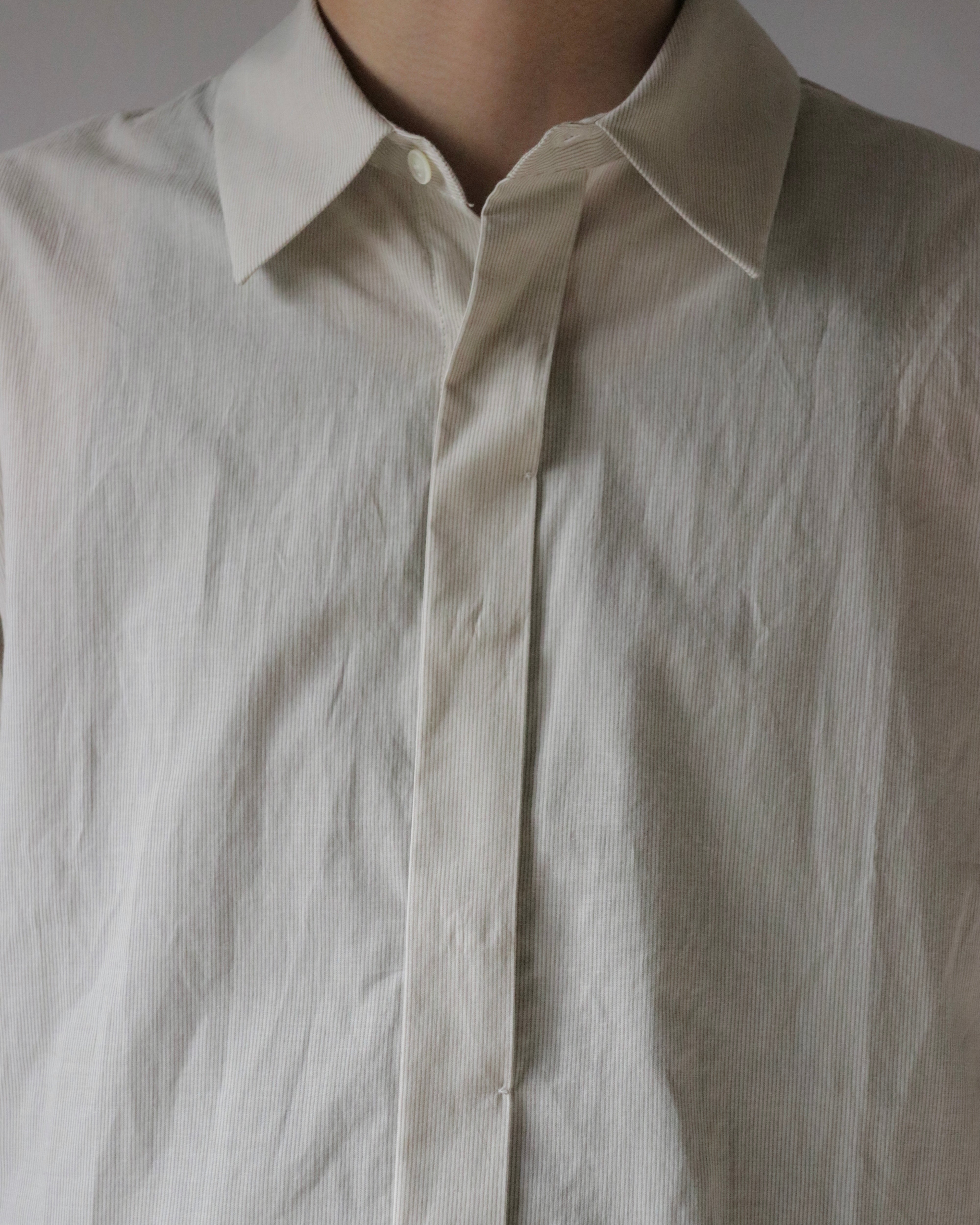 Organic cotton striped shirt