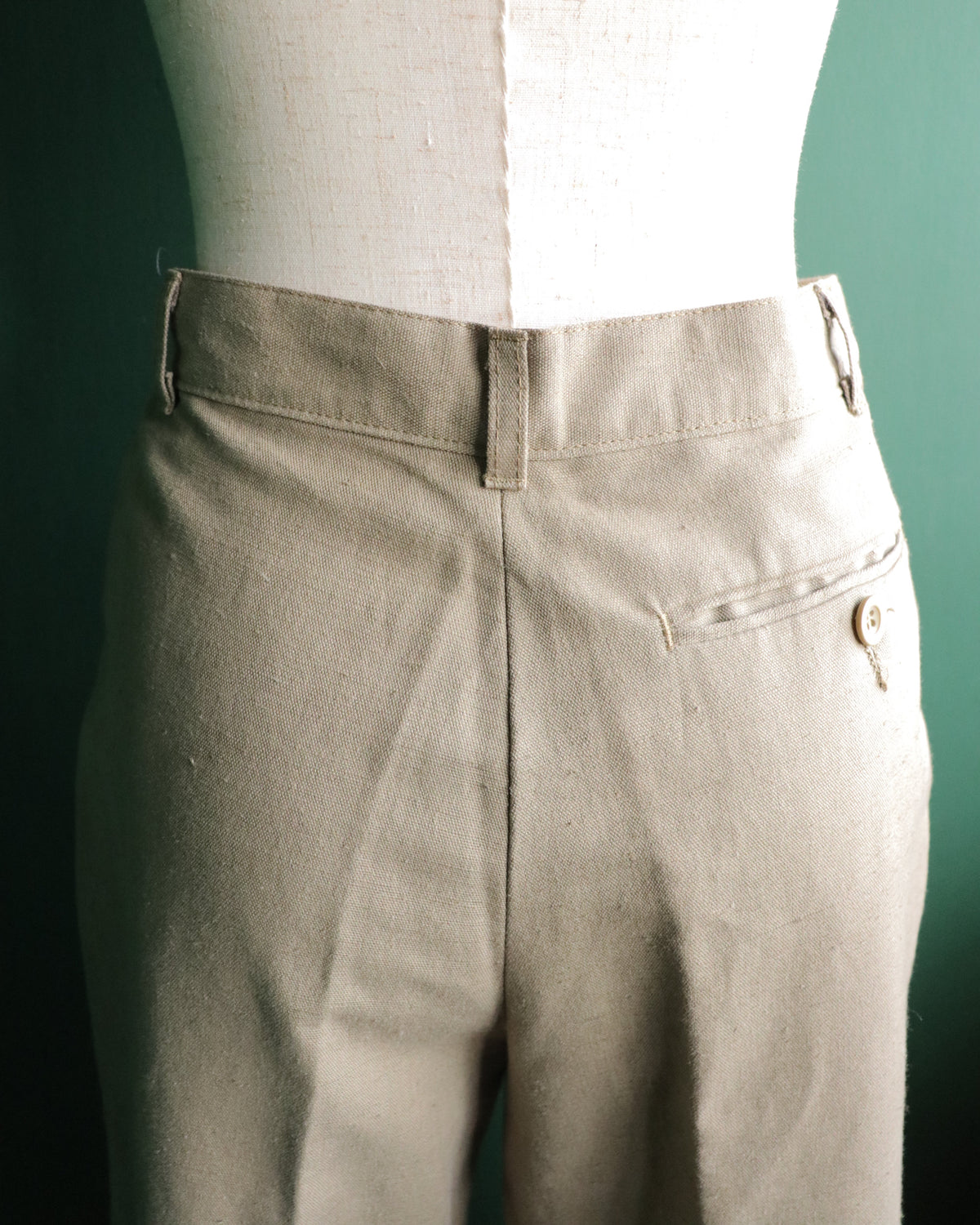 90s benetton cotton linen slacks