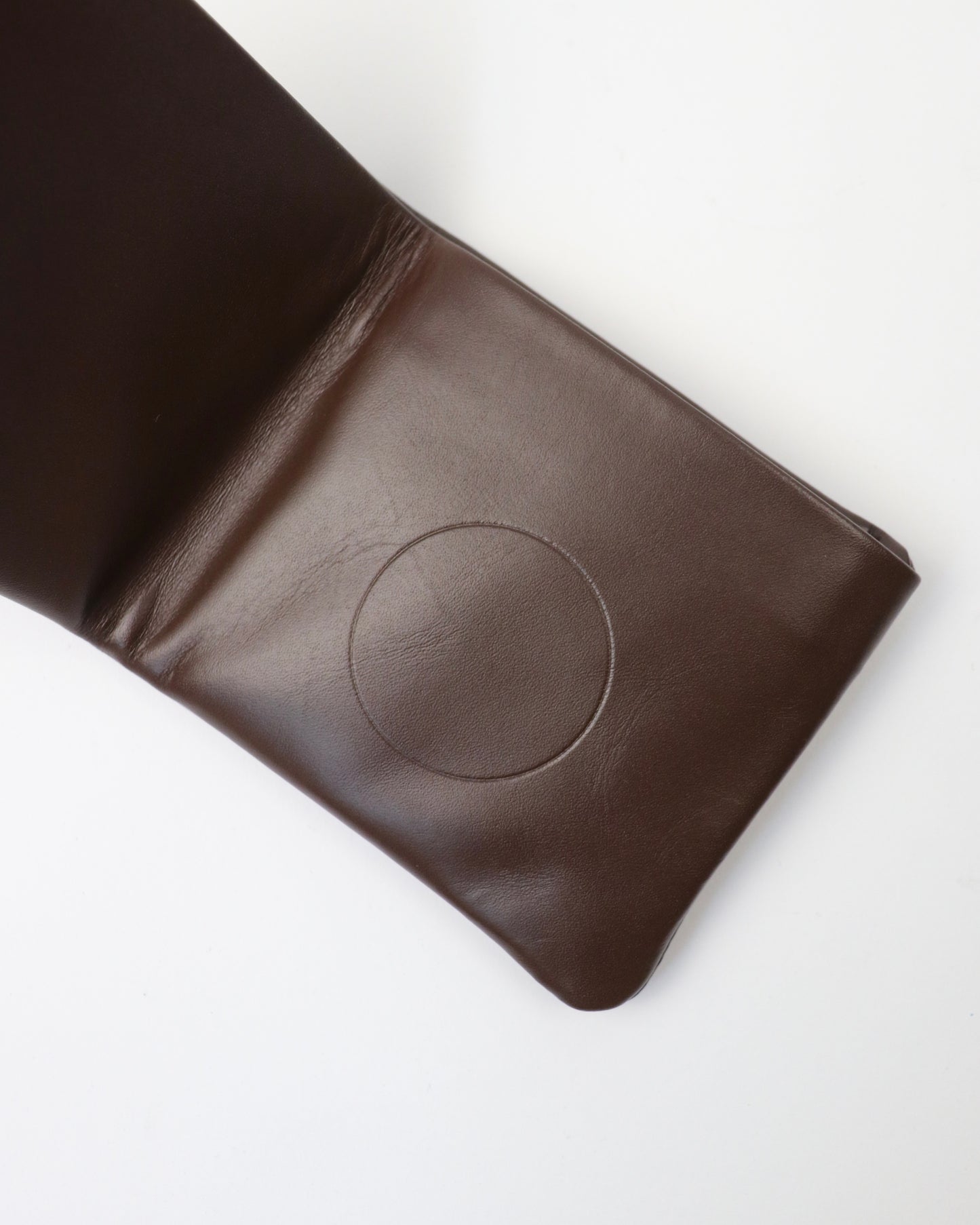 Light leather bifold wallet