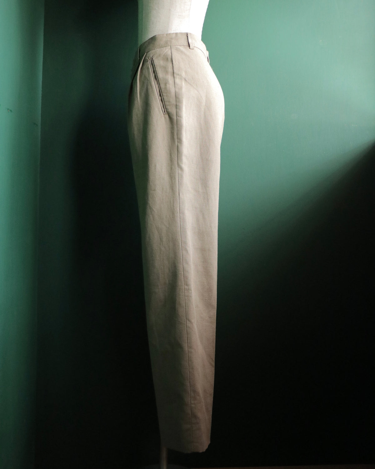 90s benetton cotton linen slacks