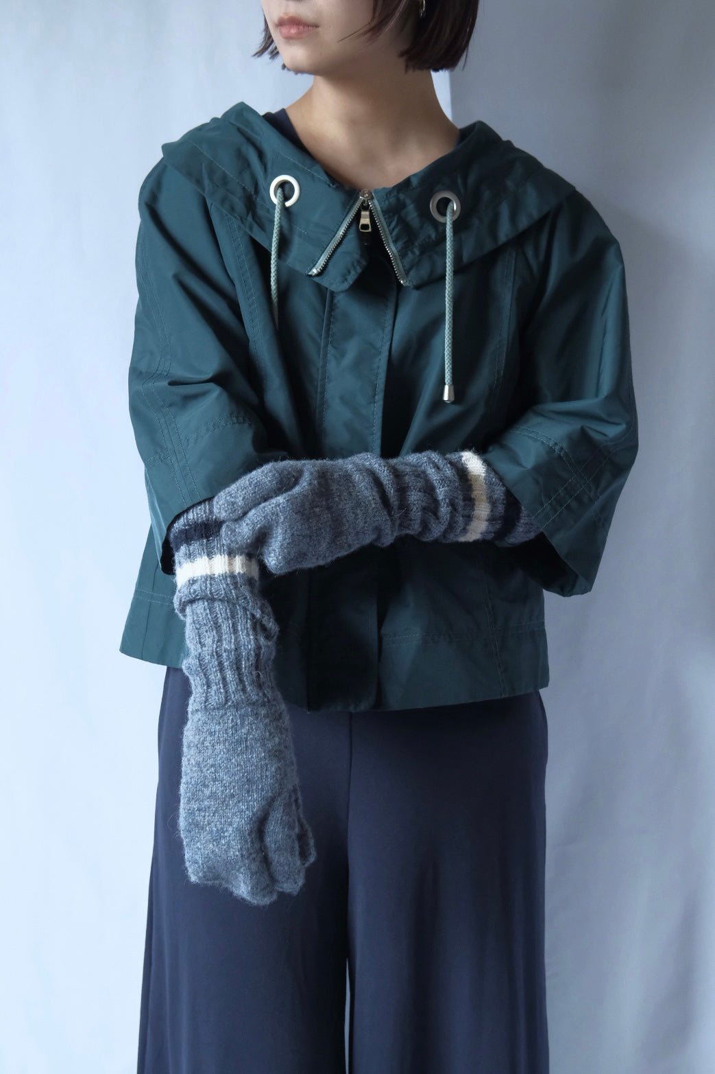 90s MOSSIMO Overcollar nylon short jacket