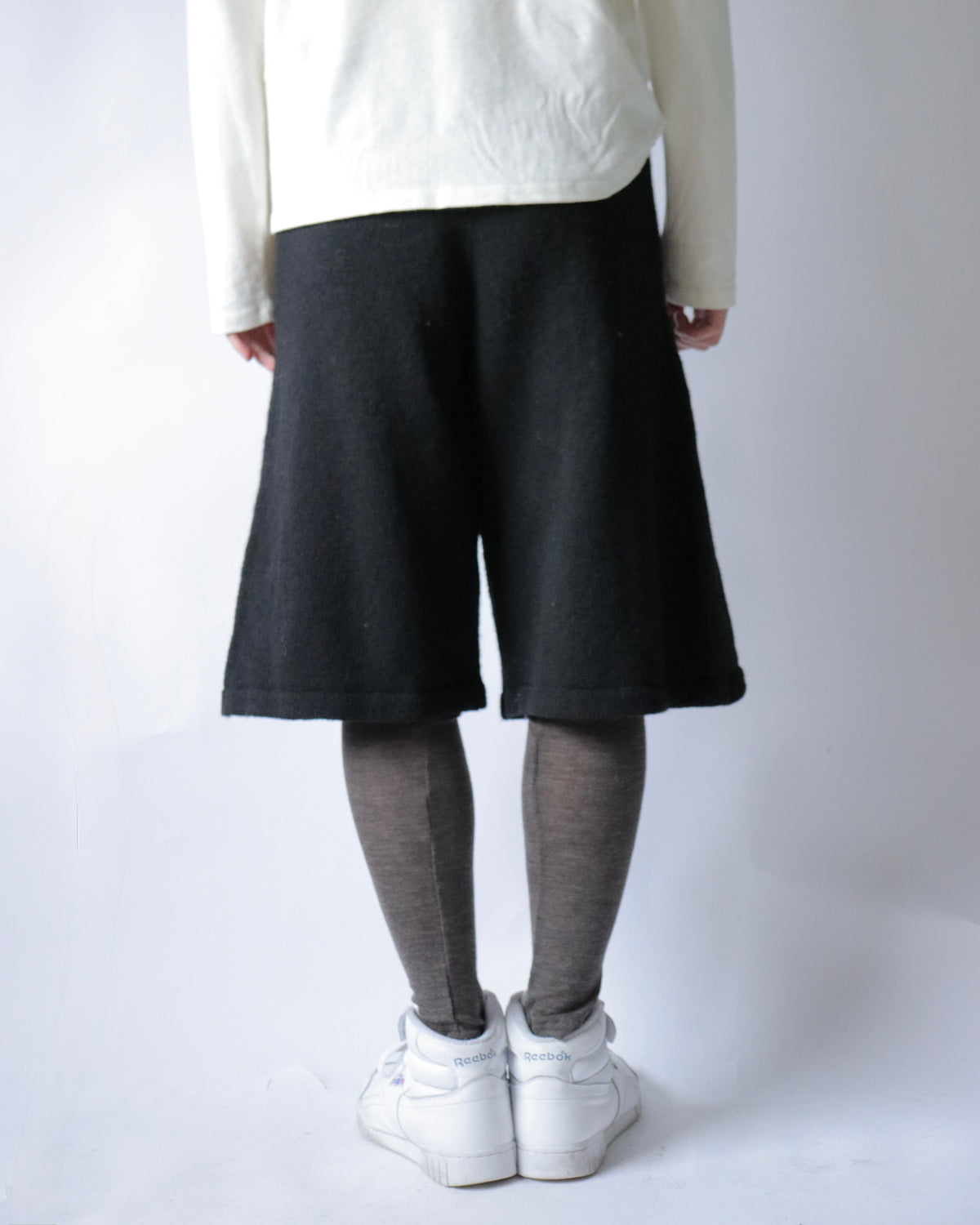 E RT / Shetland Short Sweat Pants (Exclusive) / Black