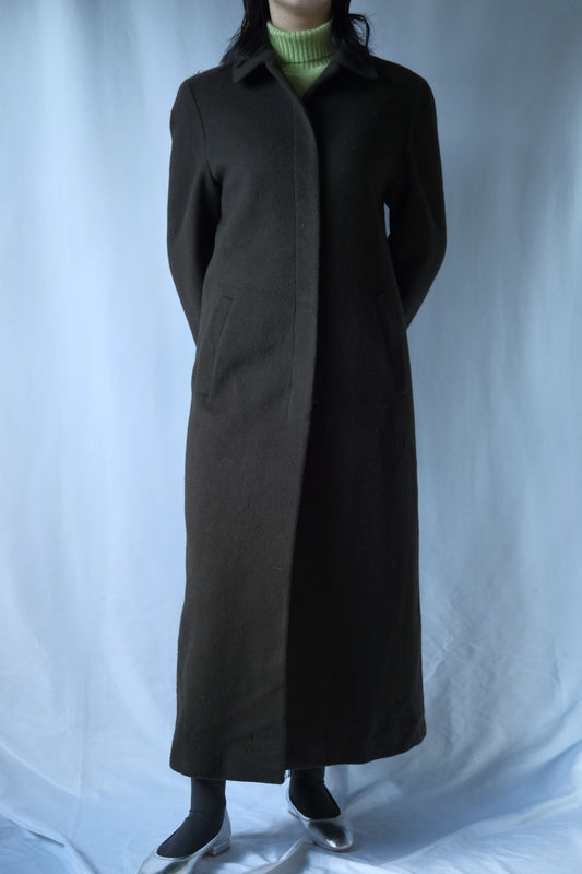 90s ANNE KLAIN Maxi wool coat